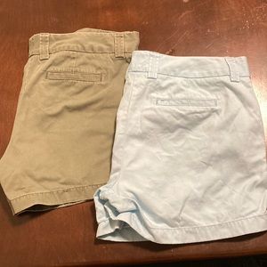 Bundle of 2 J. CREW Shorts Plus Size 14 Classic Twill Chino Curvy Fit